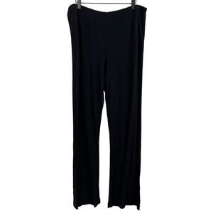 Neiman Marcus Black Mesh Wide Leg Palazzo Pants Size XL